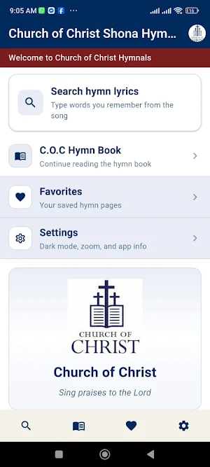 Church of Christ Shona Hymns Screenshot 1