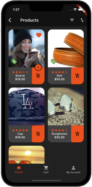 Zeymur Shopping Temp. Flutter Screenshot 2