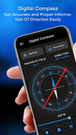 Smart Compass for Android - Free Digital Compass Screenshot 3