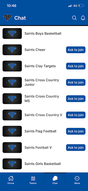 JFCA Saints Athletics Screenshot 2