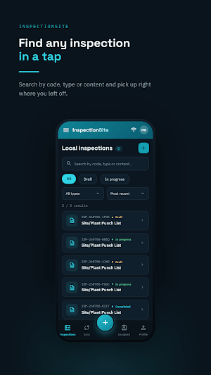 InspectionSite Screenshot 1