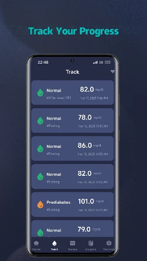 Diabetes Tracker Screenshot 1
