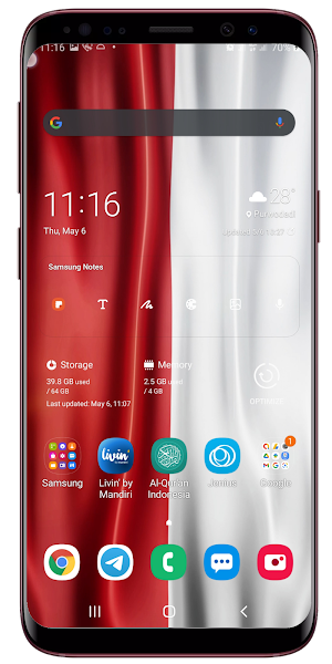 Poland Flag Waving Live Wallpaper Screenshot 3