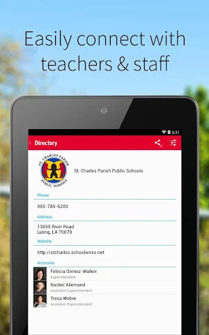 St. Charles Parish Schools Screenshot 1