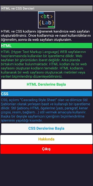 HTML ve CSS Dersleri Screenshot 0