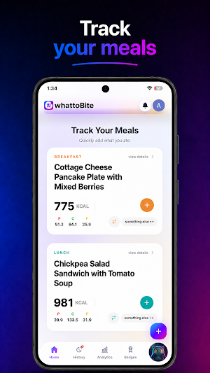 whattoBite - AI Diet Planner Screenshot 1