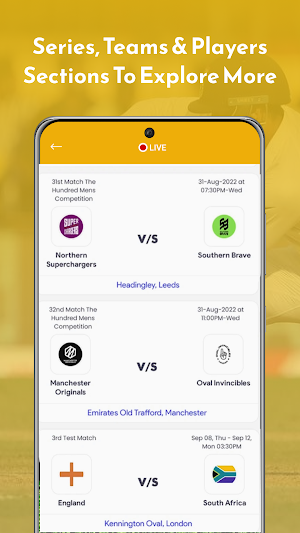 Fast Cricket Live Line Screenshot 3