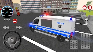 American Police Van Driving Screenshot 0