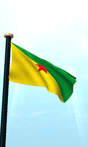 French Guiana Flag 3D Free Screenshot 1