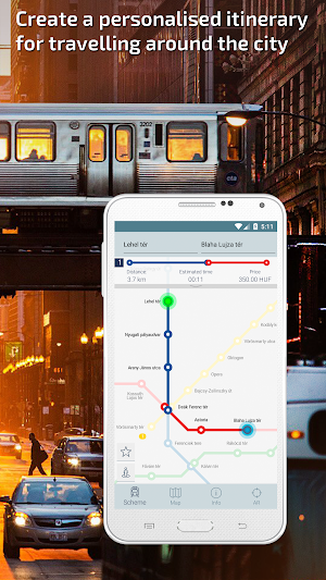 Budapest Metro Guide and Subway Route Planner Screenshot 1