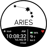 Aries Zodiac Sign Watch Face