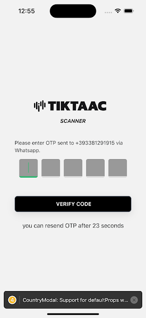Tiktaac scanner Screenshot 1