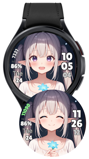 Elf Magical Girls Watch Face Screenshot 2