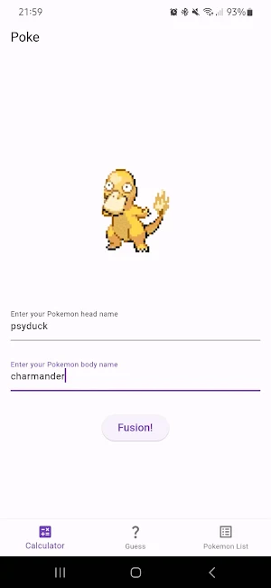 PokeInfinite Fusion Calculator Screenshot 1