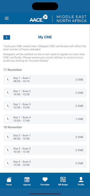 AACE MENA Events Screenshot 2