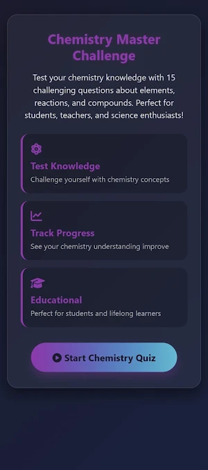 Chemistry Quiz 20bet Challenge Screenshot 0