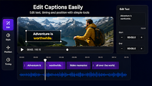 Auto Caption and Subtitle Screenshot 1