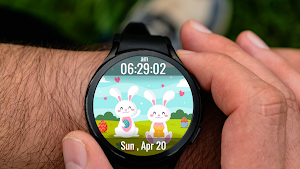 Happy Easter Watch Face 4 Screenshot 0
