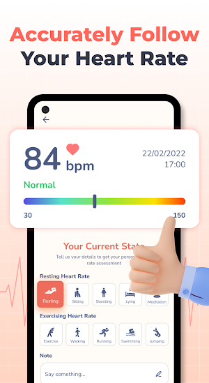 Heart Rate Monitor: Pulse Rate Screenshot 2