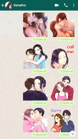 Love stickers for WhatsApp: WAStickerapps Romantic Screenshot 0