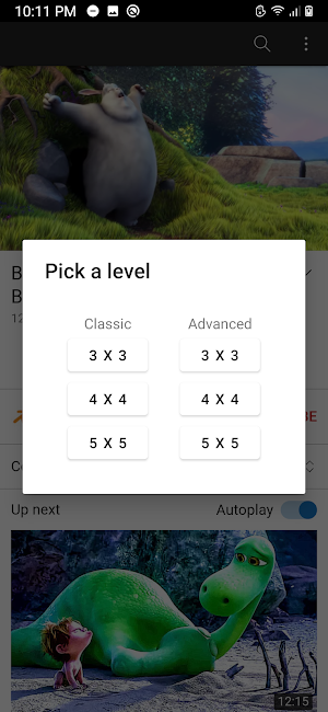 Sliding Video Puzzle Screenshot 1