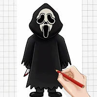 How To Draw Scary Ghostface