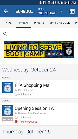National FFA Convention & Expo Screenshot 1