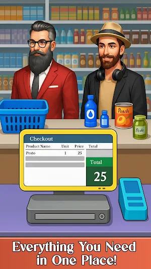 Supermarket Cashier Dash Screenshot 0