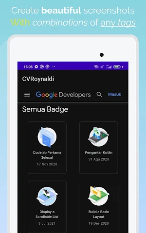 Roynaldi CV Screenshot 3