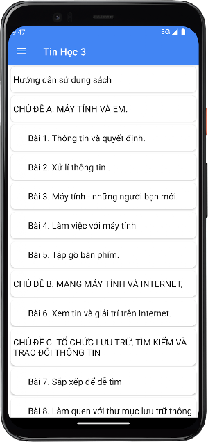 Tin Học Lớp3 Screenshot 3