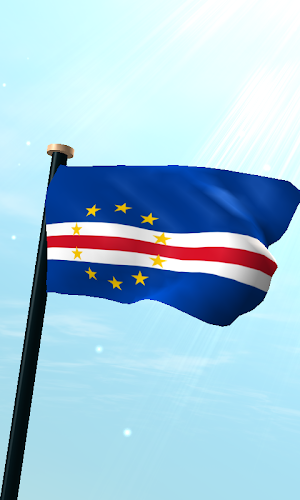 Cape Verde Flag 3D Wallpaper Screenshot 0
