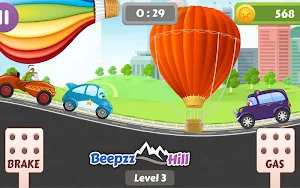 Beepzz Hill - racing game for kids Screenshot 1