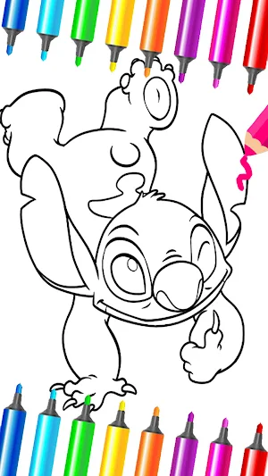 Blue Koala Cute: Coloring Book Screenshot 1