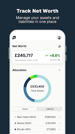 Amplifi: Net Worth Tracker Screenshot 1