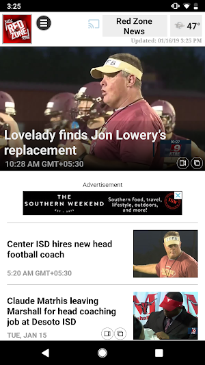 KLTV and KTRE Red Zone Screenshot 2