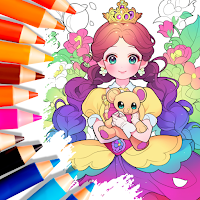 Cute Princess Coloring Game