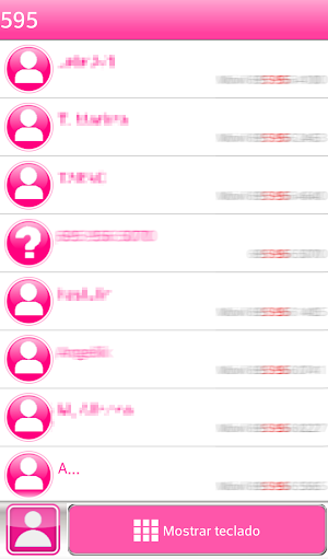 THEME PINK GLASS FOR EXDIALER Screenshot 2
