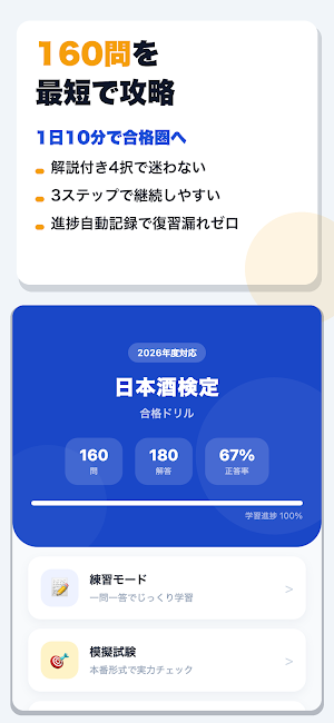 日本酒検定 合格ドリル Screenshot 0