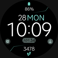 Digital Black v4 watch face