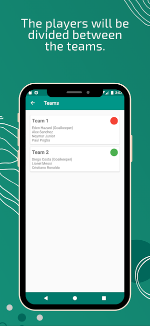 Game Teams Generator - Players Draw Screenshot 3