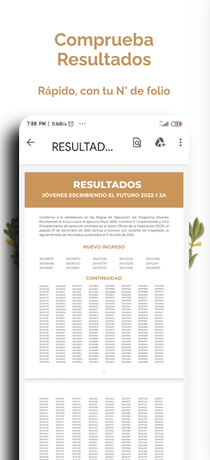 Beca Benito Juárez App Screenshot 3