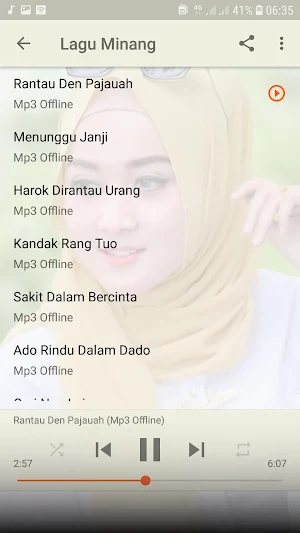 Lagu Minang - Rantau Den Pajauah Offline Screenshot 3