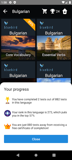 Bulgarian Language Tests Screenshot 2