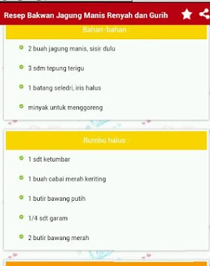 Aneka Resep Bakwan Jagung Screenshot 3