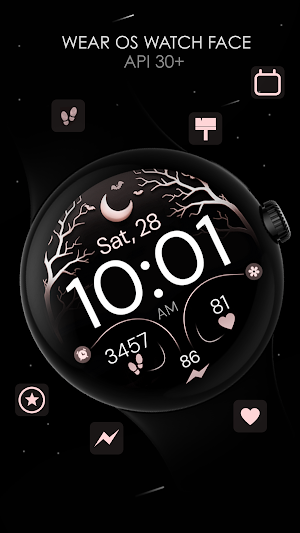 Halloween Rose Gold watch face Screenshot 1