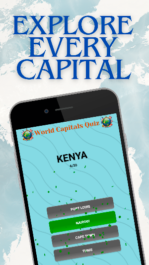 World Capitals Quiz Screenshot 1