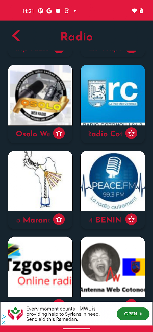 Radios TV Benin Screenshot 1