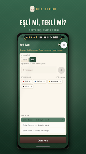 Okey 101 Score Pad & Tracker Screenshot 0