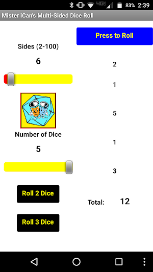 Mister iCan's Multi-Sided Dice Screenshot 2