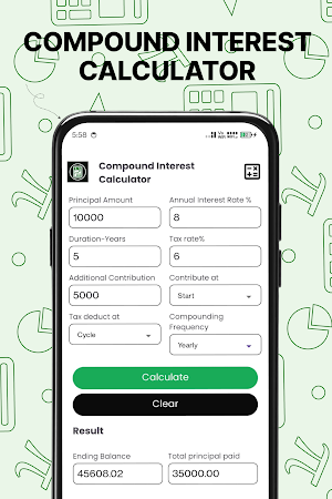 Easy Compound Interest Calc Screenshot 0